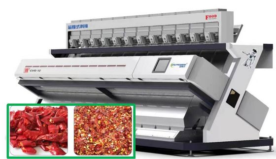 Qualität  8.3Kw Chili Color Sorter Machine High Output Precise Removal 220V usine
