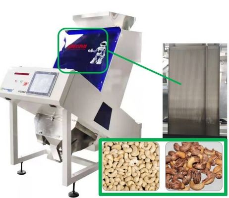 Rutsche der Acajounuss-Farbsortierer-Maschinen-1 0.6-1.5 t/h mit Advantech-Touch Screen
