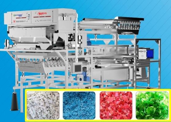 2 Layers Plastic Sorting Equipment 2.5-4.0T/H 8.75Kw 5300x3750x3200mm