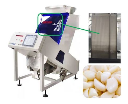 Genauer Anerkennungs-Knoblauch-Farbsortierer sortierende Hochgeschwindigkeitsmaschine mit 0.6-1.2 t/h